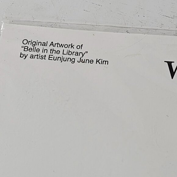 Disney WonderGround Gallery Belle In The Library Postcard By Eunjung June Kim - Picture 3 of 6